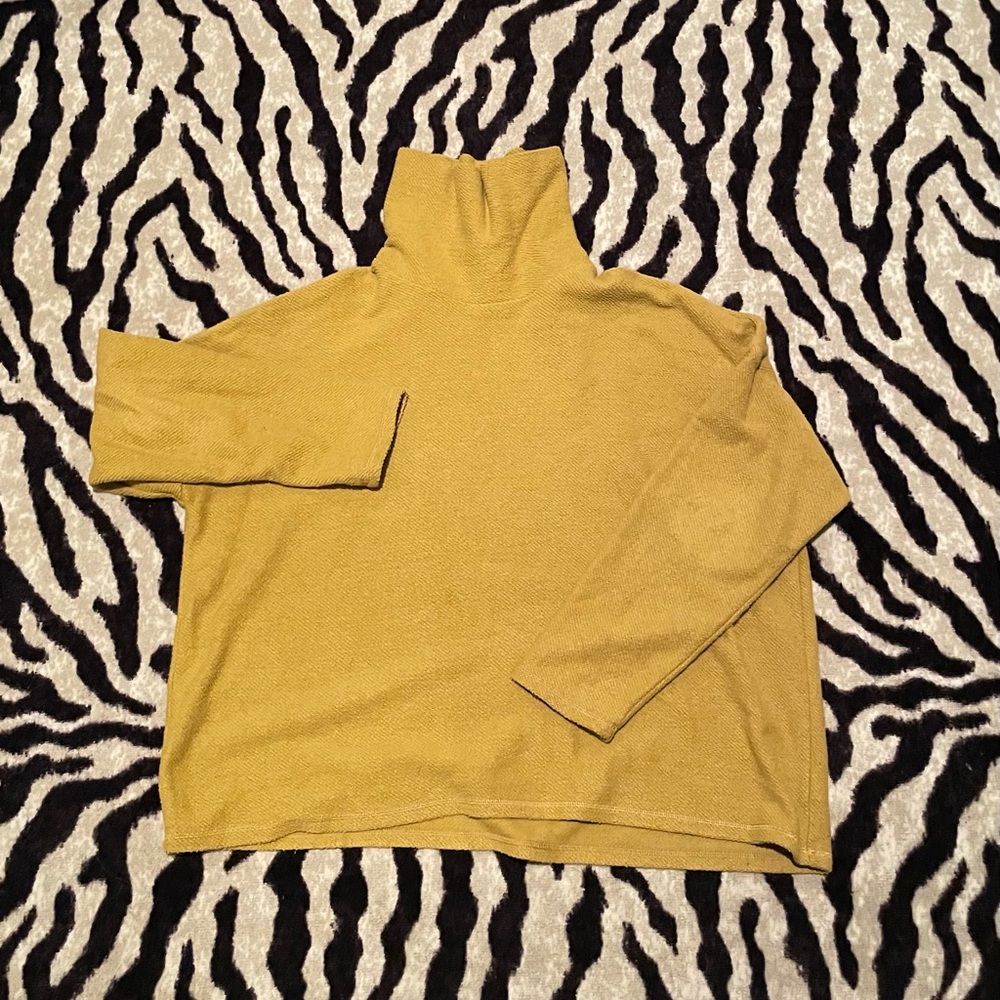Oversized turtleneck sweater
